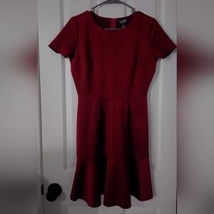 Maroon Suede Dress